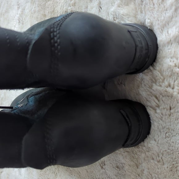 Sorel PDX Women's Lace Up Lexi Wedge Boots Booties Blue Black Plaid Size 10 - Picture 5 of 10